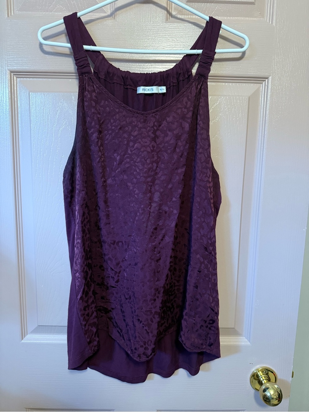 Ricki's Plum Textured Sleeveless Camisole